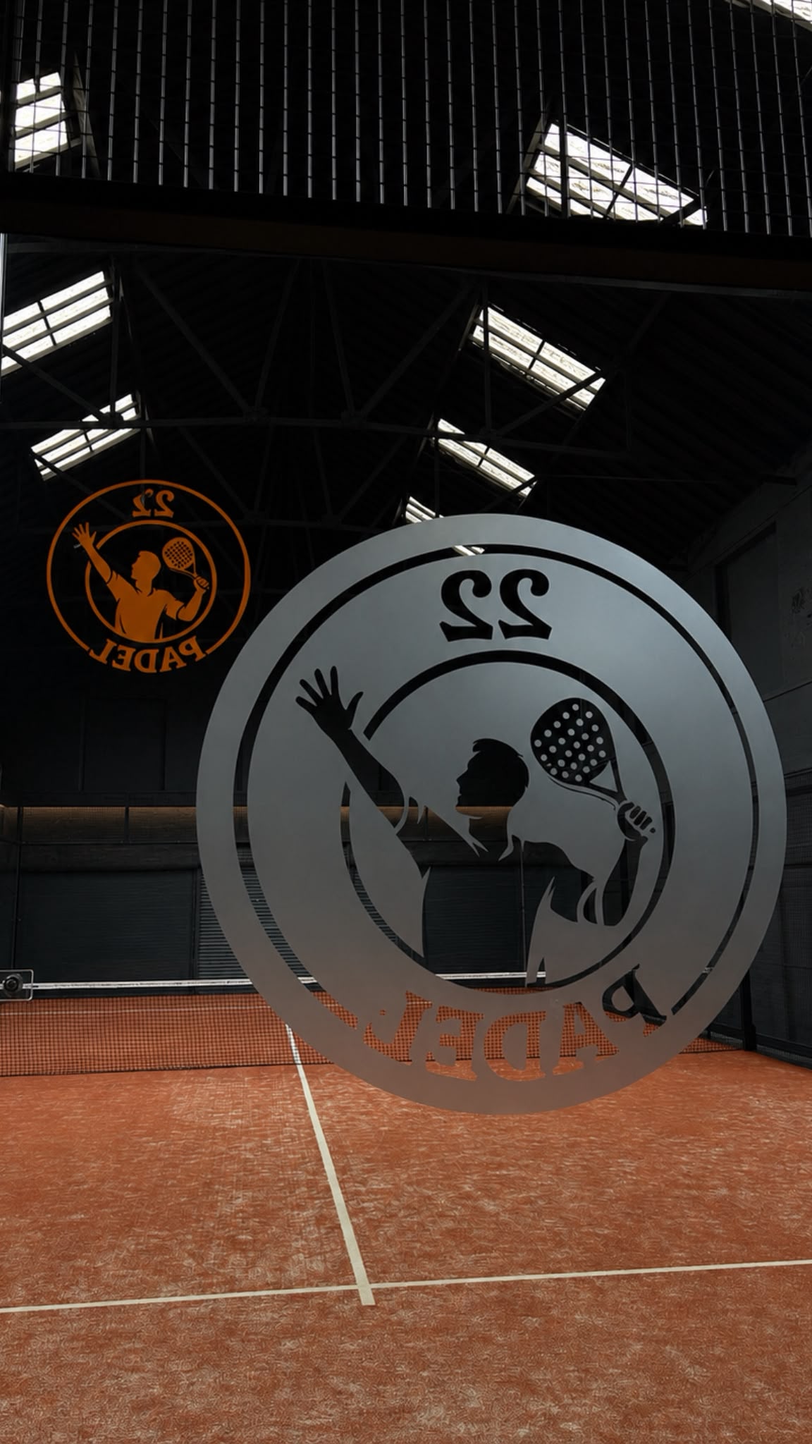Indoor panoramic padel court at 22 Padel Brighouse