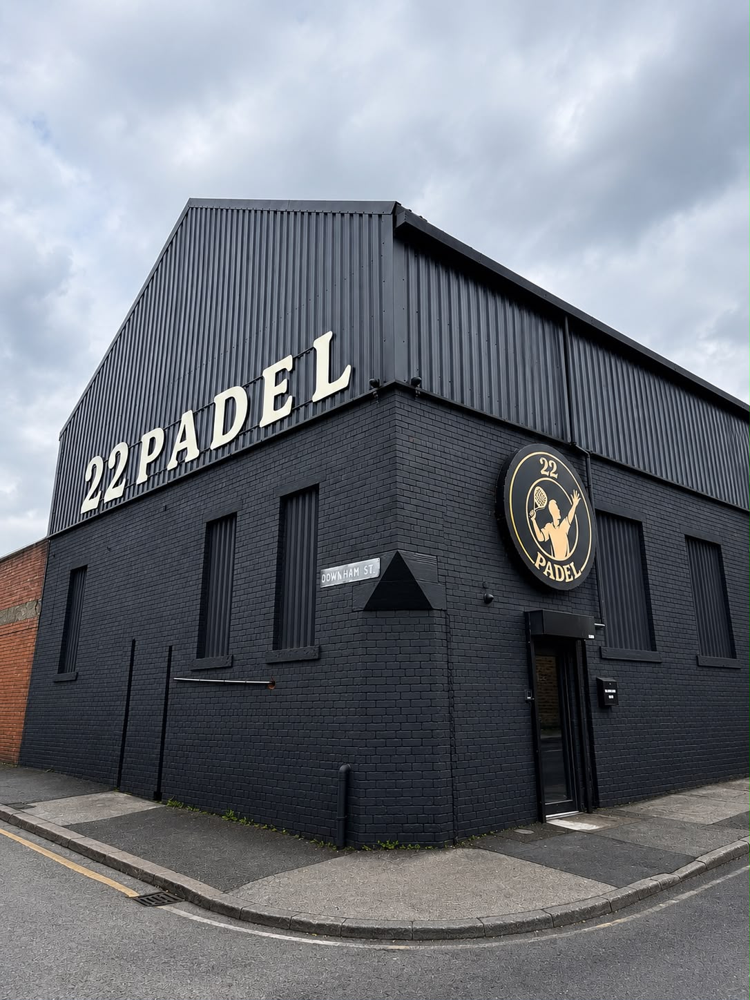 Exterior of the 22 Padel club building in Bradford